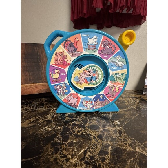 Vintage 1989 Mattel See’n Say The Farmer Says Toy Works - Picture 1 of 16